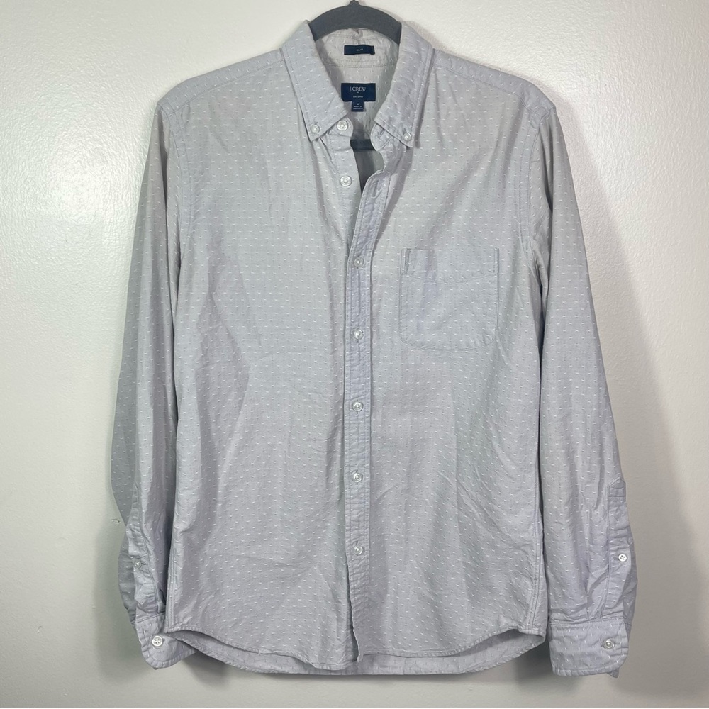 J. Crew Peppy Textured Men's Oxford Slim Fit Button Down Shirt
